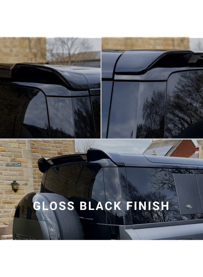 MOTOR FIT Rear Roof Spoiler (Type B) for Land Rover Defender (2024–2026) | Gloss Black Aerodynamic Spoiler | Sporty OEM-Style Upgrade | No-Drill Easy Installation - Image 5